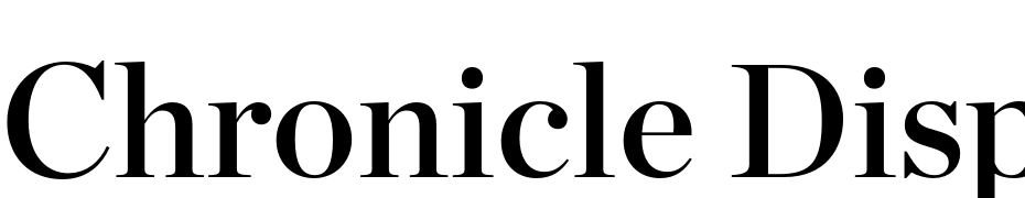 Chronicle Display Semibold Yazı tipi ücretsiz indir
